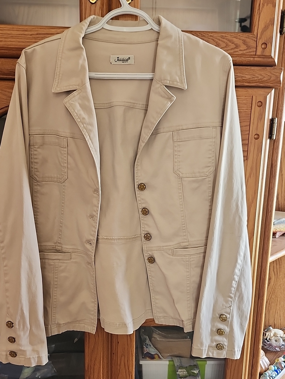Jessica Simpson Beige Lightweight Men's Jacket